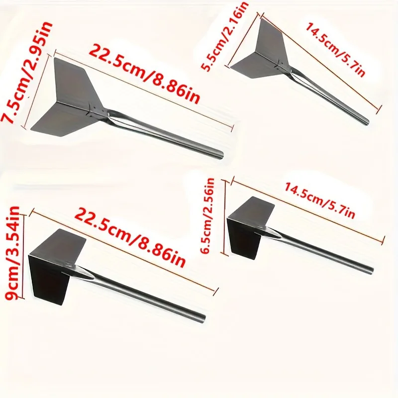 4pcs Wall Corner Spatula Tool Set Metal Construction for Wall Repair and Smoothing drywall spatula,plastering blade,wall plastering trowel