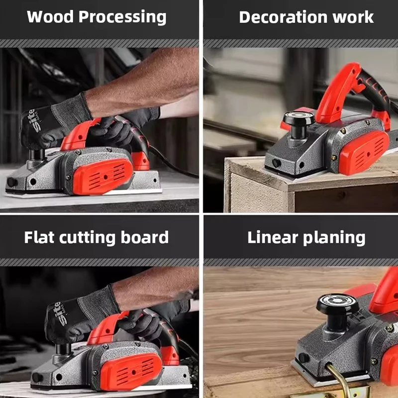 Mini Electric Planer Multifunctional High Power Electric Router Trimmer Woodworking Planer Tools Press Planer Wood Cutting Tool 4
