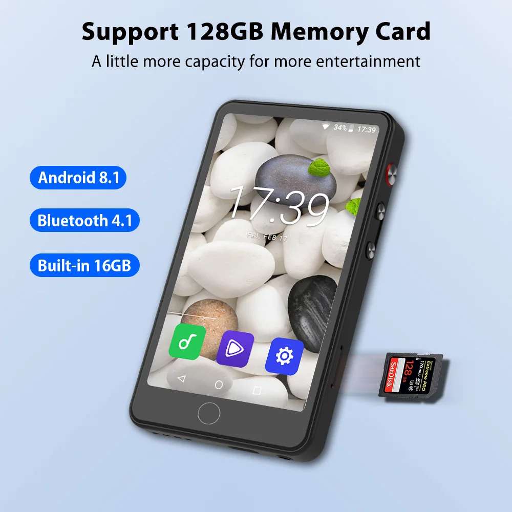 Deelife MP4 Player Full Touch Screen Android MP 4 MP3 Music Play supports Hebrew mp4 player music player mini media player