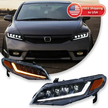 TYPY Car Lights For Honda Civic 8th Headlight 2006-2011 LED Projetor head Lamp Daytime Running Light Automotive Accessories