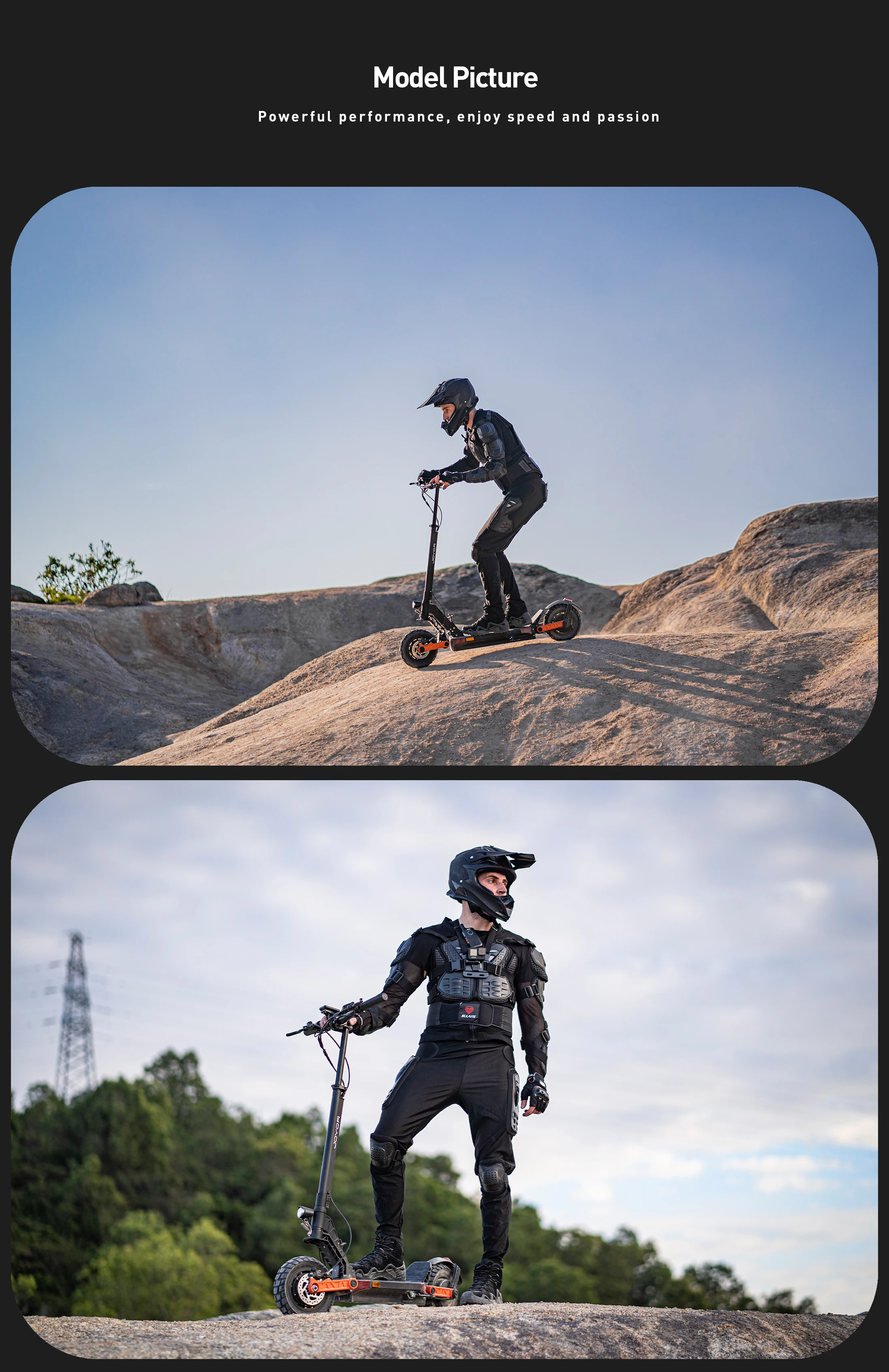 JOYOR S8 Faltbarer Elektroroller für Erwachsene 48V26AH E-Scooter 10 Zoll Offroad-Luftreifen Stadtpendler E-Roller – Detail 9