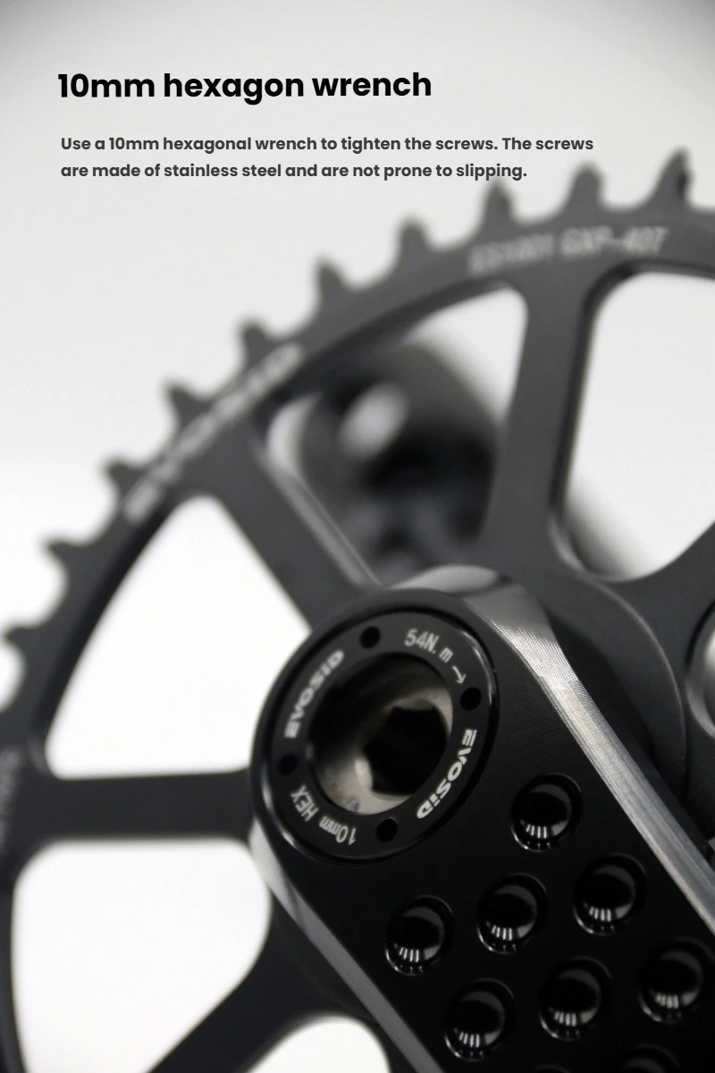 EVOSID Rennrad Kurbel 160/165/170mm 3nail Direct Mount Kurbelgarnitur 11/12 Geschwindigkeit Kies Fahrrad Kettenblatt Faltrad Eingriffe Kurbel – Detail 8