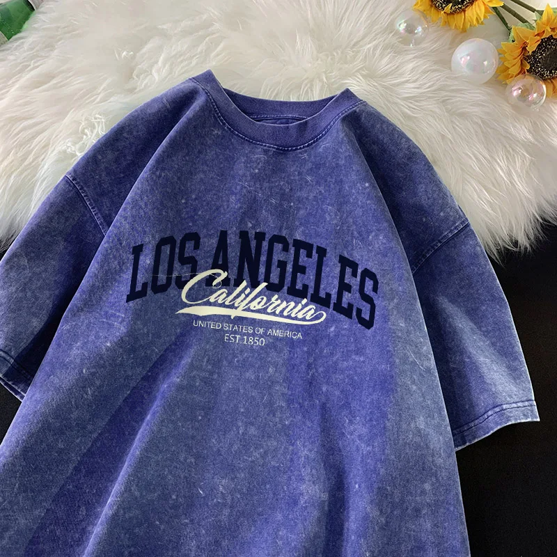 تي شيرت رجالي مطبوع عليه أزياء الشارع بين الوالدين...