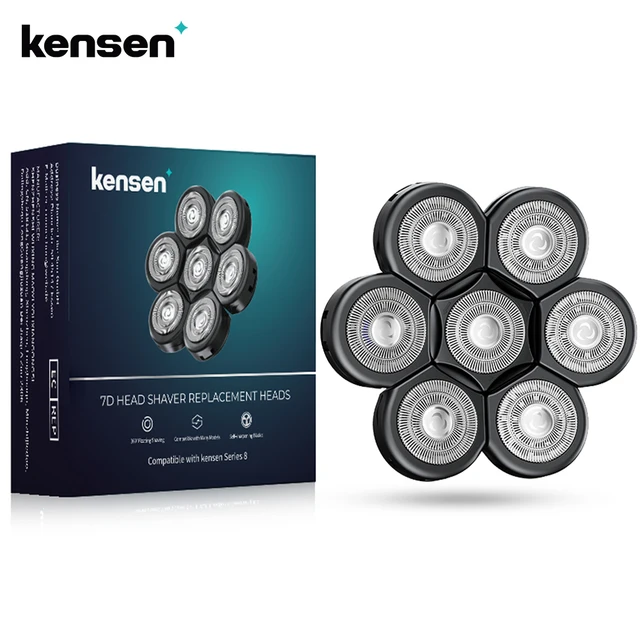 Kensen Razor Head Replacement Shaver Head Floating Washable Electric 7D Shavers Beard Practical Hair Trimmers Kit Cutter Blades 1