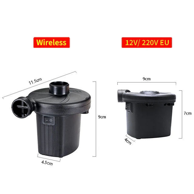 EAFC 220V/12V Electric Inflatable Pump Quick Air Filling Compressor With 3 Nozzles for Car Camping Life Buoy Boat Cushion 4