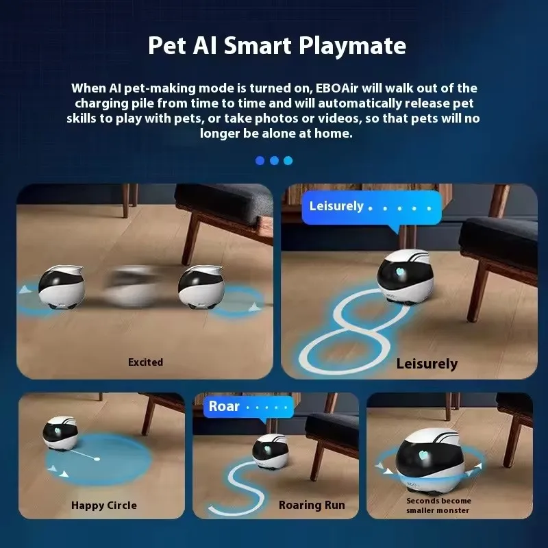 Enabot EBO AIR Intelligent Robot EBO SE Wireless Camera Robot Remote Monitoring Realtime Pet Companion Home Camera