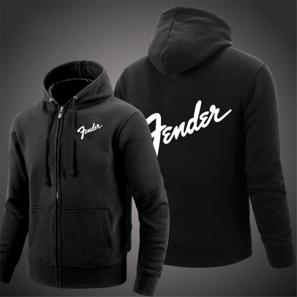2022 Music Guitar Fender Logo New Popularity Hooded Pullover Autumn Men
