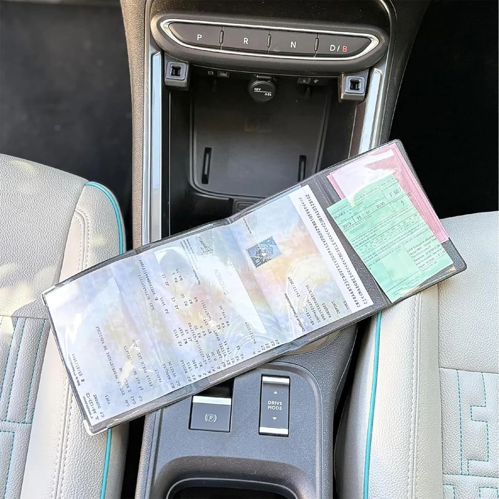 Transparent Plastic Document Sleeve Vehicle Registration And Insurance Card Holder for Car/Motorcycle Papers
