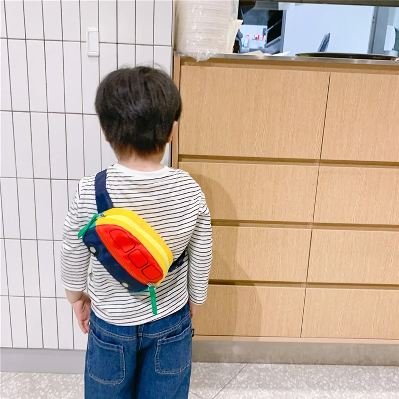 Crossbody Bag for Kids Boy Waistbag for Girl Children Car Style Casual Cute Bag for Girls Boys Small Belt Sweet Shoulder Bags - 2