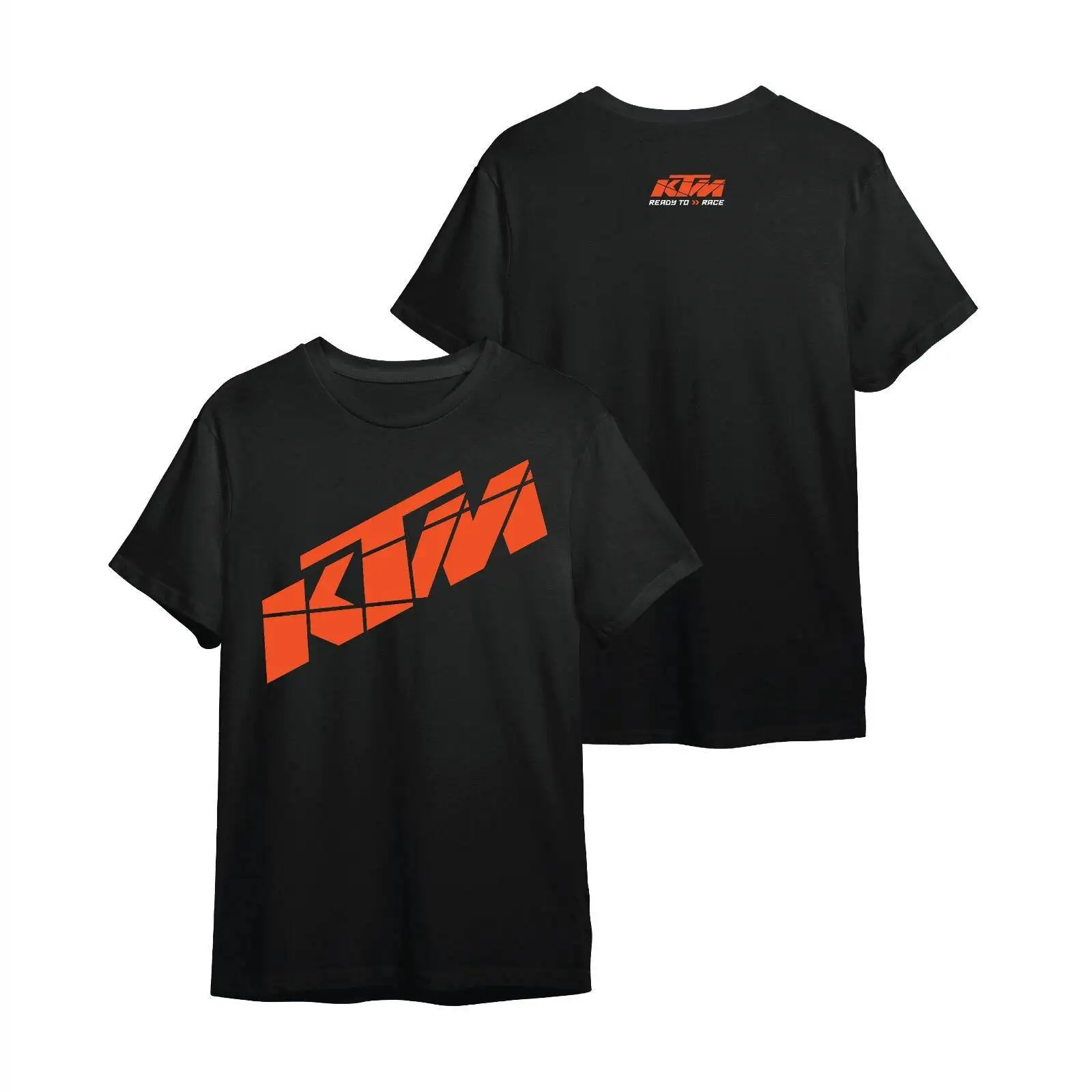 KTM 모토크로스 팀 로고 프린트 코튼 티셔츠, 유니섹스 라이딩 캐주얼 티셔츠..
