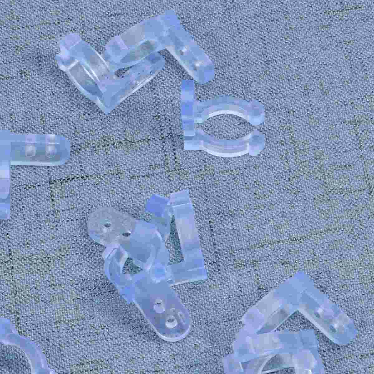 

100 PCS/Pack Rope Light Clips LED Holder Lights Flexible Mounting Outdoor for House