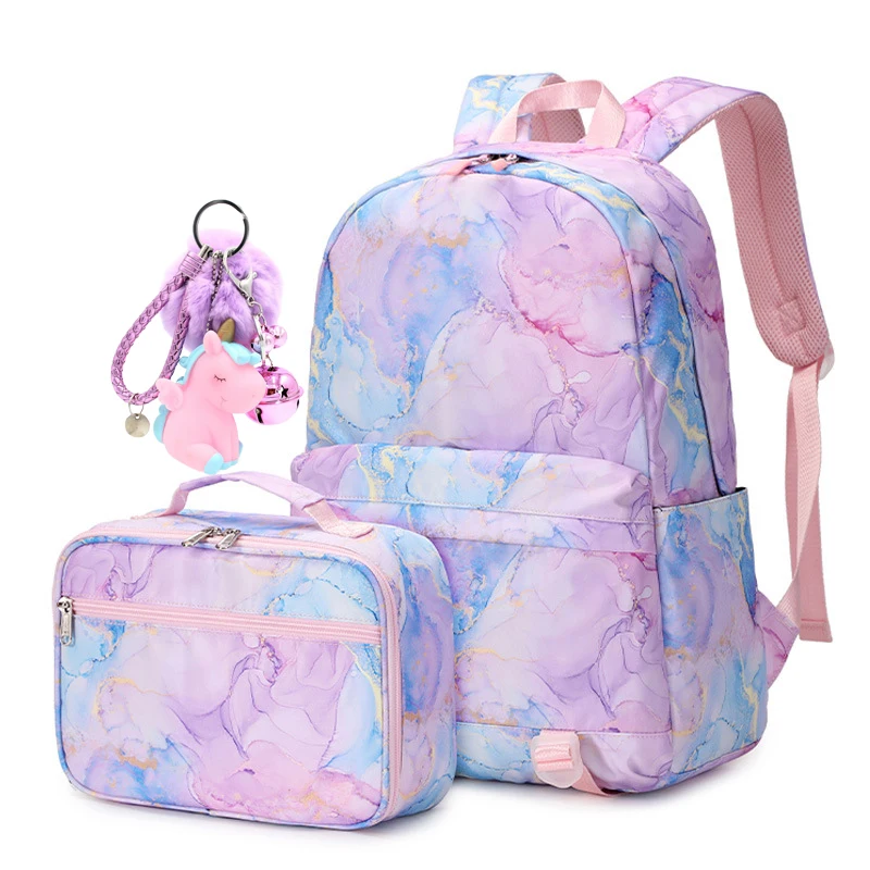 Cartable Filles Sac à Dos, Bleu Sac D'école Maternelle Cartable