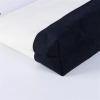 Sublimation Blank Cosmetic Bag Black Bottom Women's Make Up Bag Polyester Portabl For Heat Transfer Printe Storage Pencil Bags 2