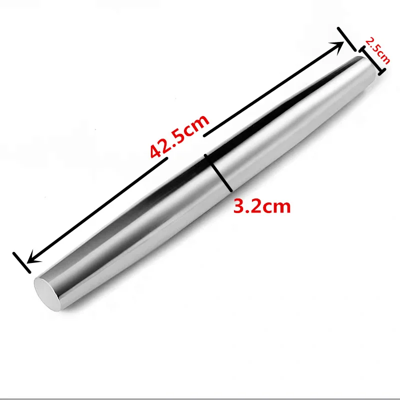 Rolling pin Stainless Steel Moisture Proof Drop Resistant Kitchen Baking Tools Household Non-Deformable Flour Crust Press