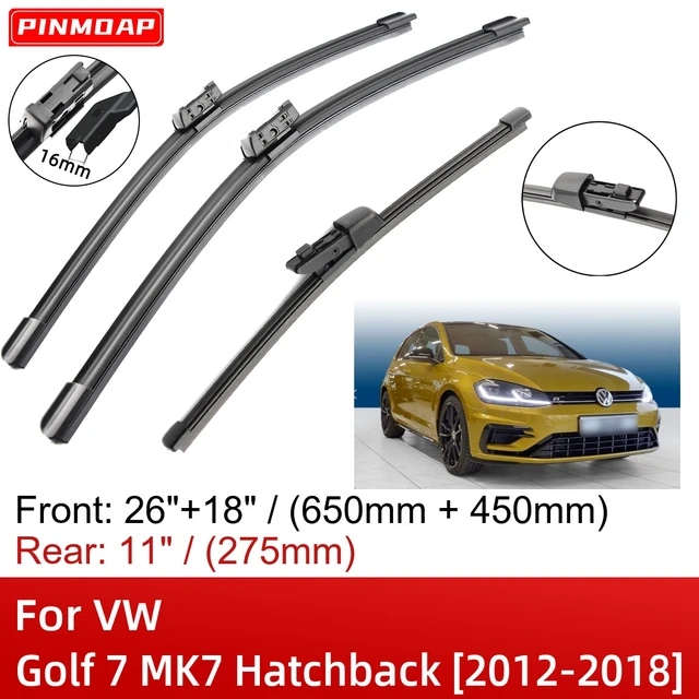 Für VW Golf 7 MK7 Fließheck 2012-2018 26 + 18 + 11 Vorne Hinten Wischer  klingen Pinsel Cutter Zubehör 2014 2015 2016 2017 2018 - AliExpress