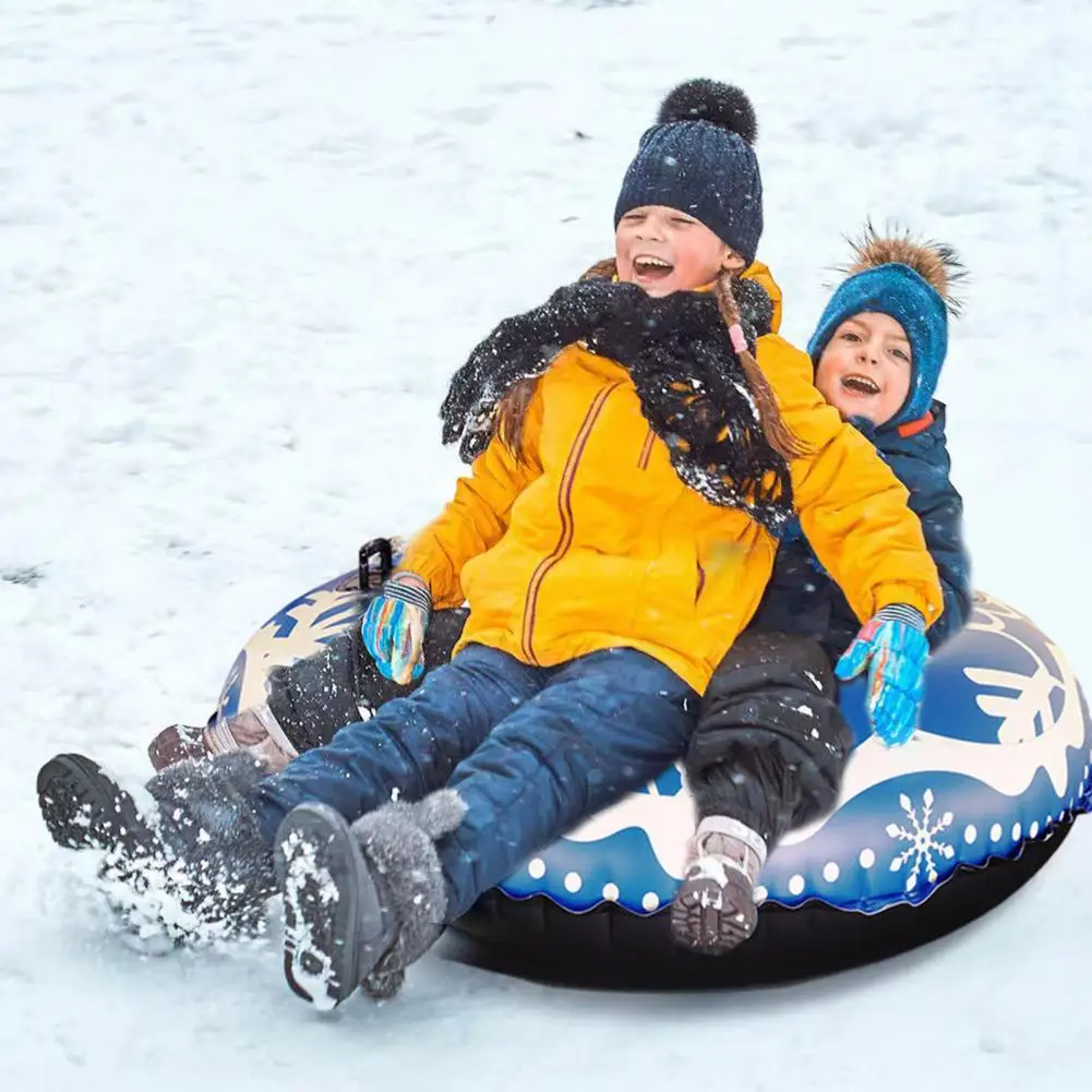 Inflatable Ski Ring Durable Waterproof Fast Inflation Easy Storage Eco-friendly Snow Sled For Kids Adults Winter Sports Supplies