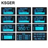 KSGER Mini T12 Soldering Station DIY STM32 V3.1S OLED T12 Iron Tips Welding Kits ABS Plastic Handle Zinc Stand Quick Heating 6
