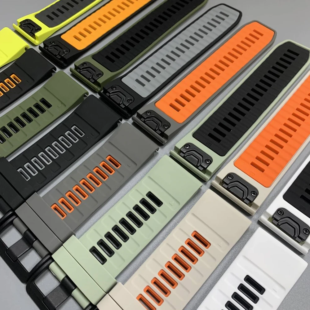 Durable QuickFit Silicone Sport Strap - Versatile 22mm/26mm Watchband