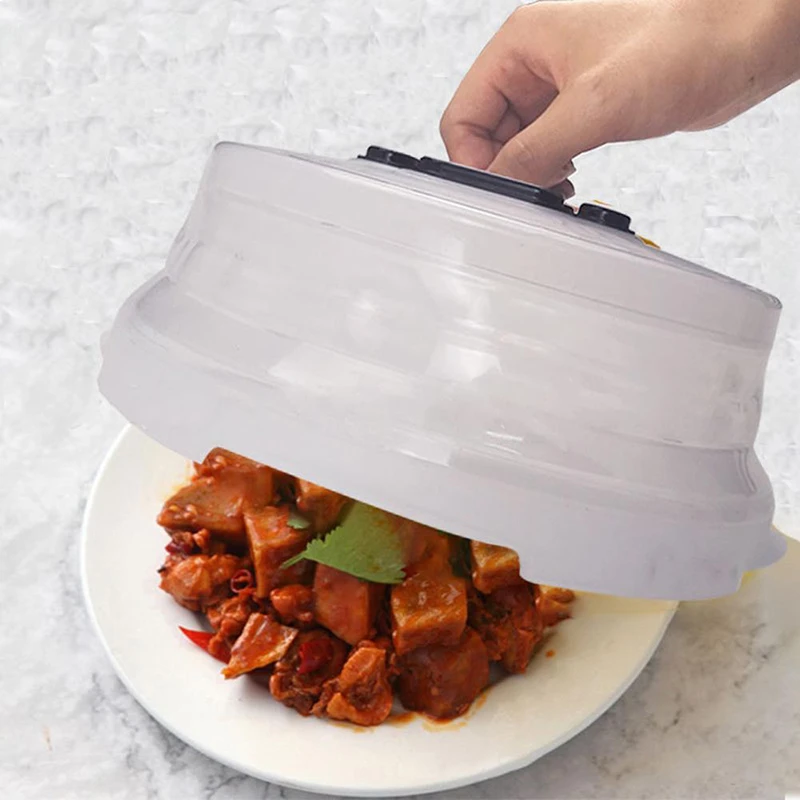 Microwave Plate Cover Splatter Guard with Steam Vents and