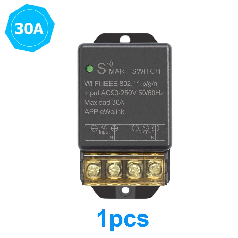 EWelink Smart WiFi Relay Switch - Wireless Remote Control with Voice Activation