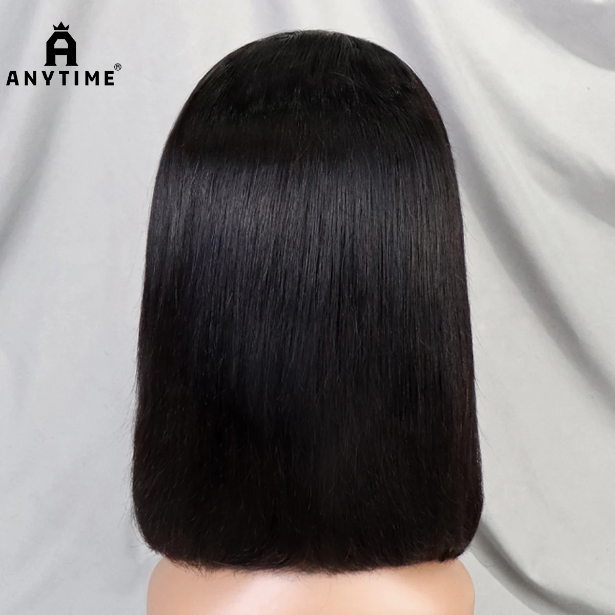 200% Density Bob Straight Human Hair 13x4 Transparent Lace Frontal Human Hair Wigs 100% Human Hair Ginger 99J Colored Wig