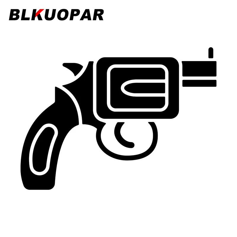 

Автомобильные наклейки BLKUOPAR Gun с векторным рисунком, устойчивые к царапинам аниме наклейки, индивидуальные креативные оконные солнцезащитные автомобильные товары, украшение