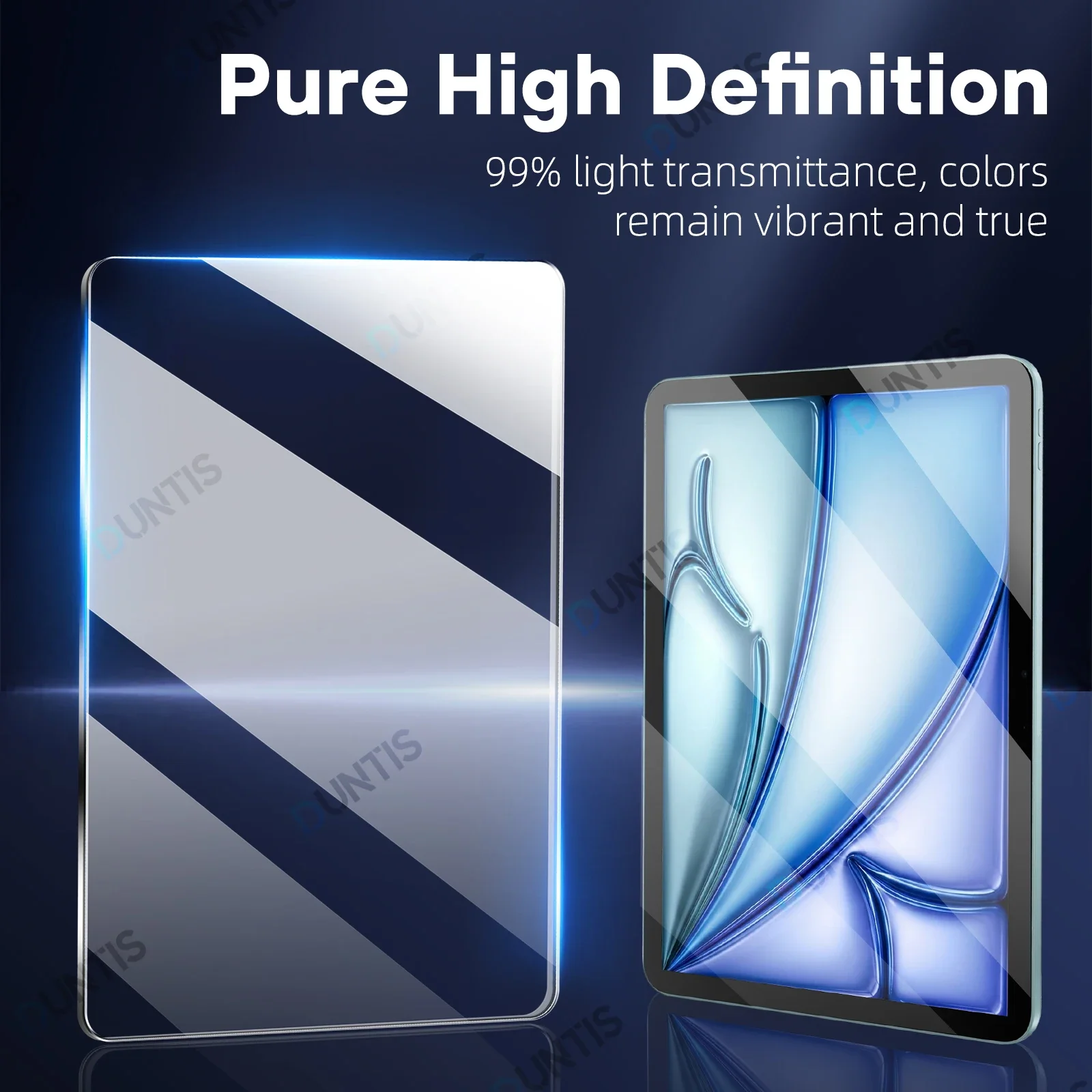 Premium Tempered Glass Screen Protector Set for Tablets - 2 Pack HD Film