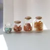 5/10pcs  1/12 Scale Miniature Dollhouse Glass Candy Jar Pretend Play Toy Barbies Doll Kitchen Mini Cookies Food Toy Accessories 2