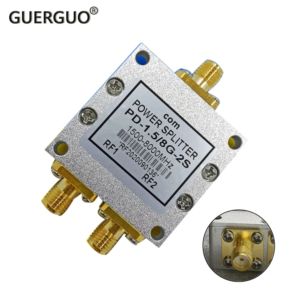 Divisor de Potência Fêmea 1.58g 10w 50ohm do Sinal de Satélite de Gps Divisor de Potência de um Minuto Dois rf