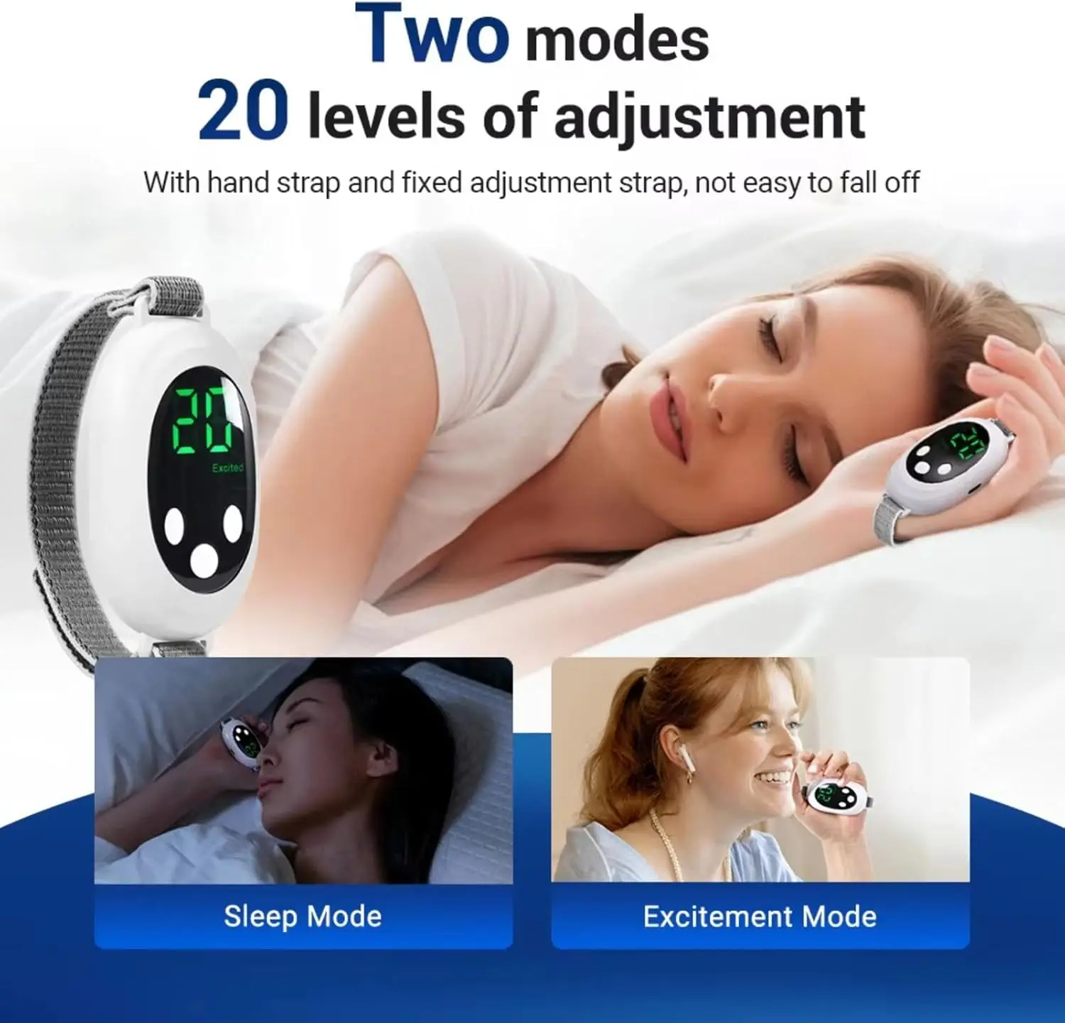 Micro-Current Smart Sleep Instrument Handheld Sleep Aid Relieves Stress Anxiety Insomnia Improves Sleep Palm Pulse Sleep Aid 4