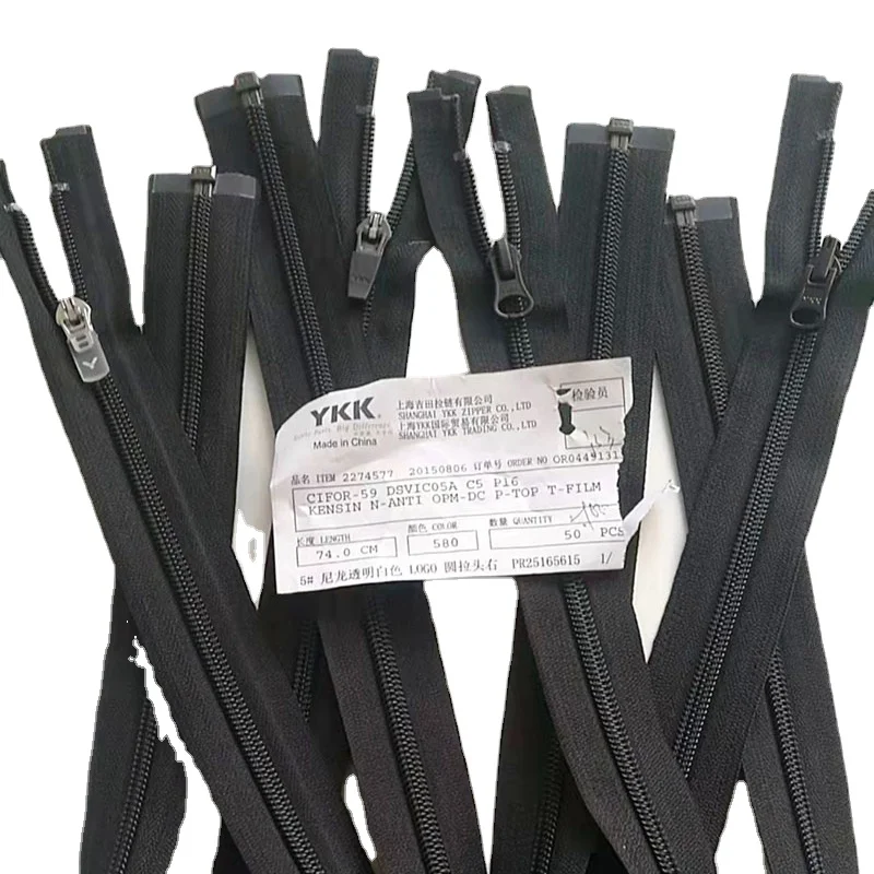 Wholesale 50 Black 6 Inch YKK Zippers Color 580 