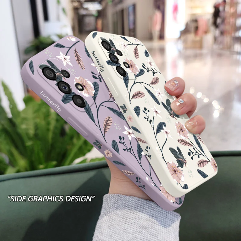 Warm Blossom Branches Phone Case - Floral Pattern Cover