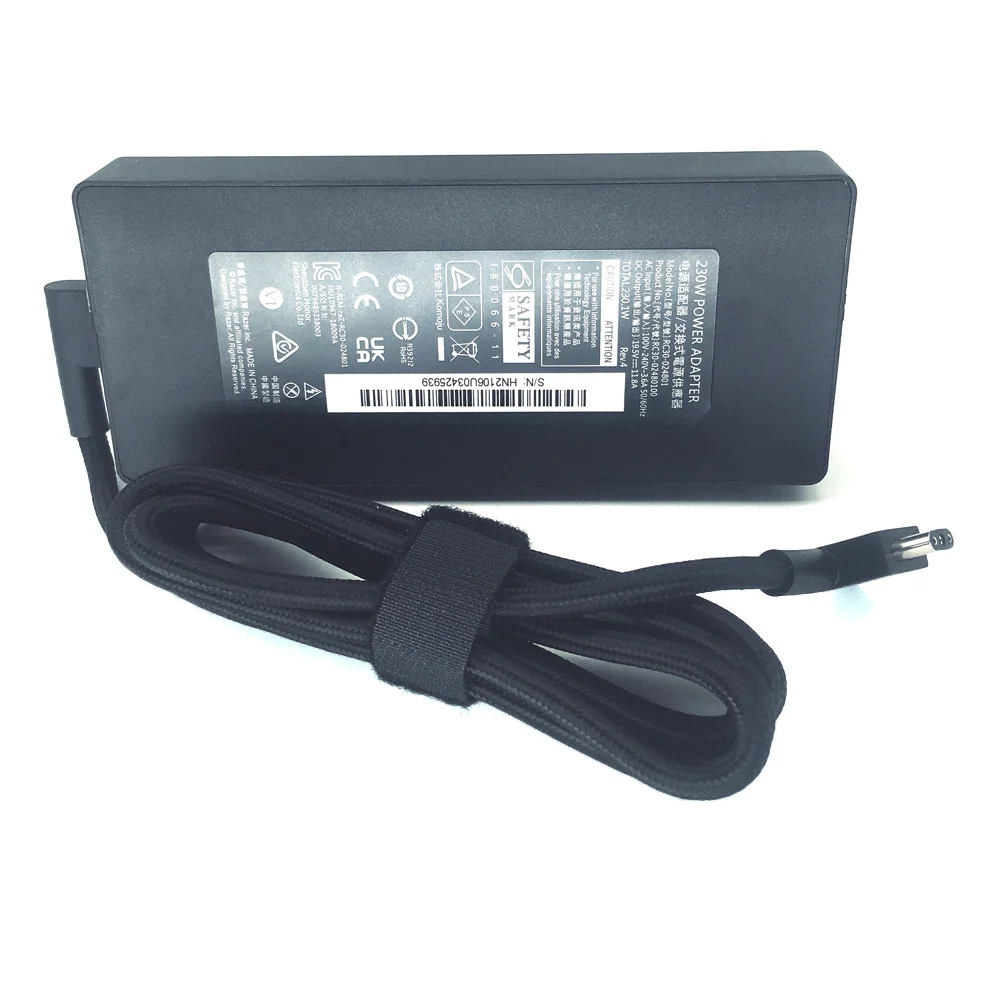 레이저 RC30-0248 RC30-0238 GTX3080 GTX3070 GTX3060 GTX2080 GTX2070 게이밍 노트북용  230W AC 어댑터 충전기 (전원 11.8A)