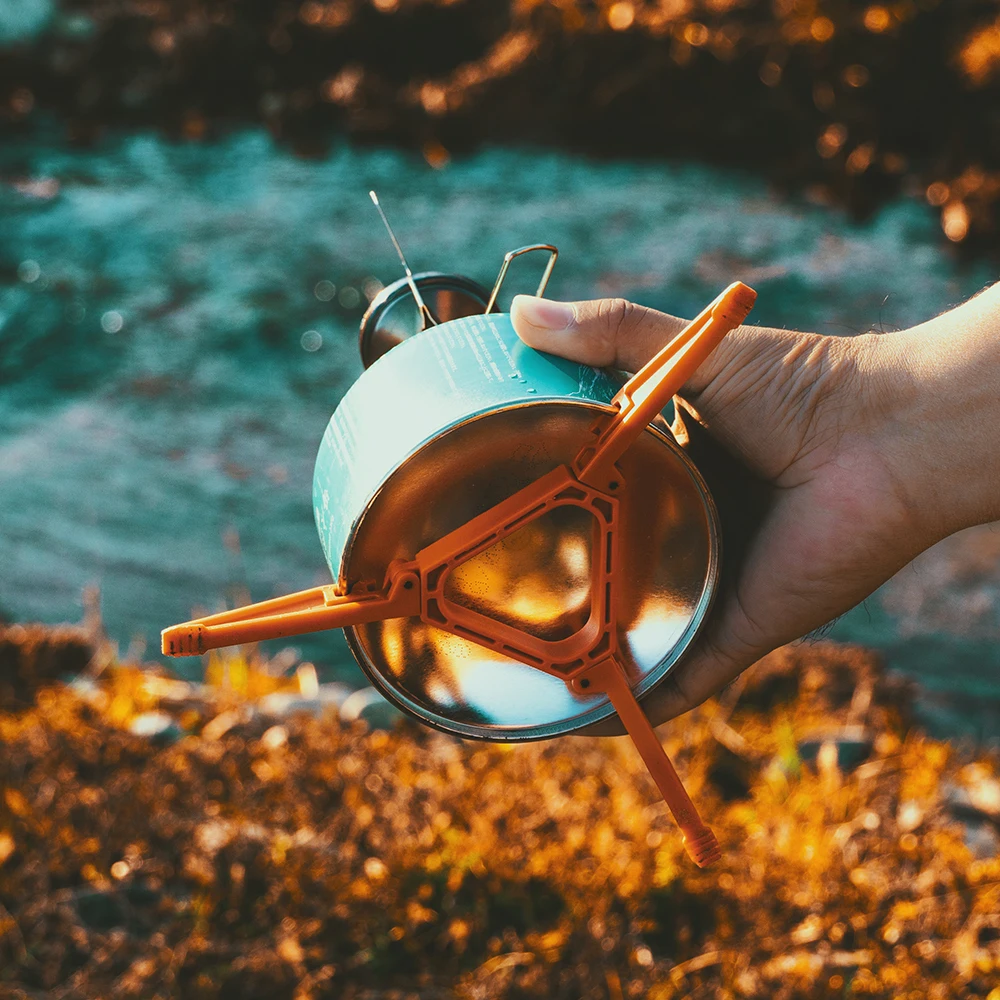 Widesea Foldable Gas Tank Bracket Outdoor Stove Accessories Base Camping Burner Flat Canister Tripods Holder Stable Tool Stand 6