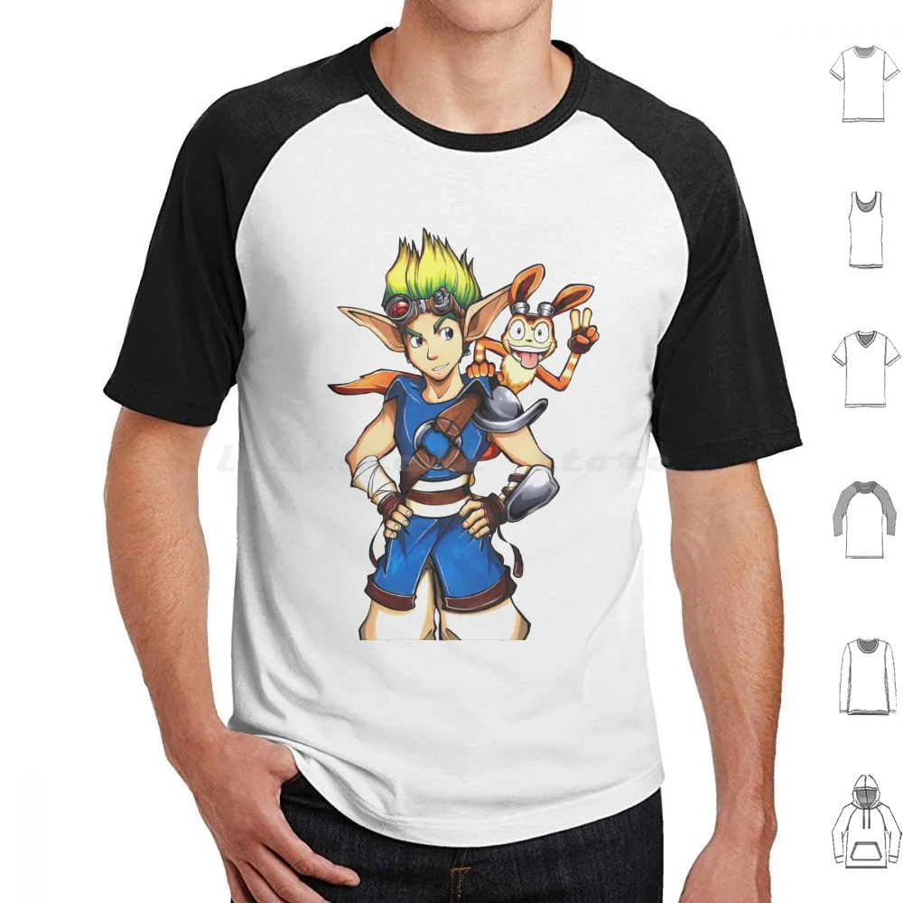 Maglietta Della Serie Di Videogiochi Jak E Daxter 6Xl Cotton Cool Tee Jak E Daxter Gaming Jak Daxter Videogioco Ps Retro Jak Non Charged