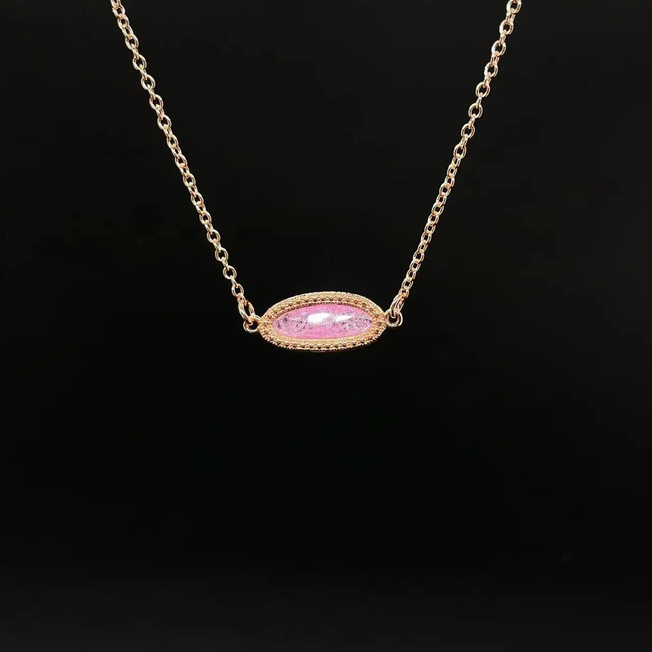 Necklace Gold Plated Natural 8pcs Natural Crystal Diamond Necklace For Women Fashion Jewelry Birthday Gift High Quality