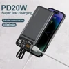 5000mAh Mini Power Bank for iPhone Xiaomi Samsung Huawei Powerbank Portable Fast Charger Digital Display External Battery Pack 5