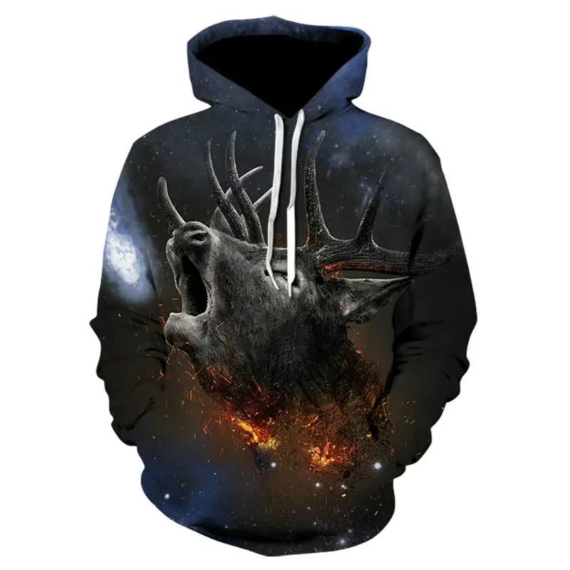 

Hoodie de coruja 3D masculino e feminino, Street Sportswear, moletom popular, chapéu de lobo, infantil, novo, 2023