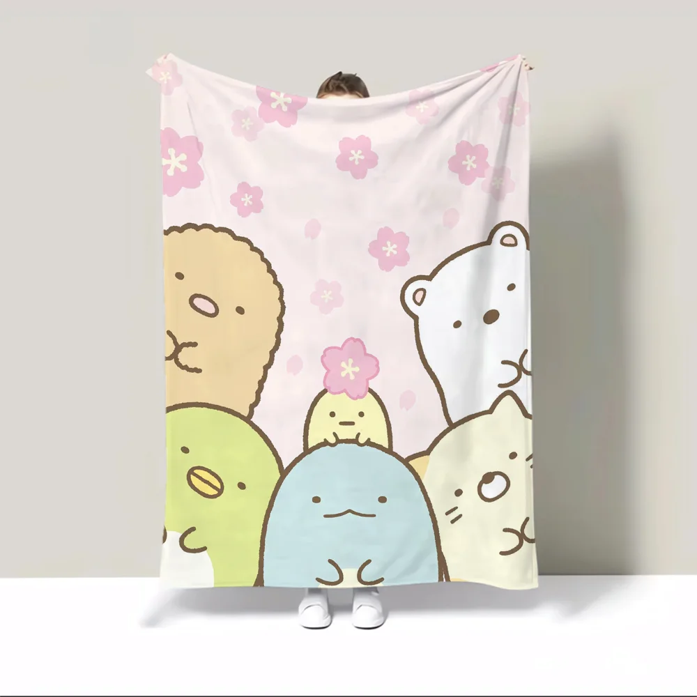 Sumikko Gurashis Warm Winter Blankets for Sofa Cover Blanket King Size Home and Decoration Luxury Bedding Bed Throw Beach Towel 4