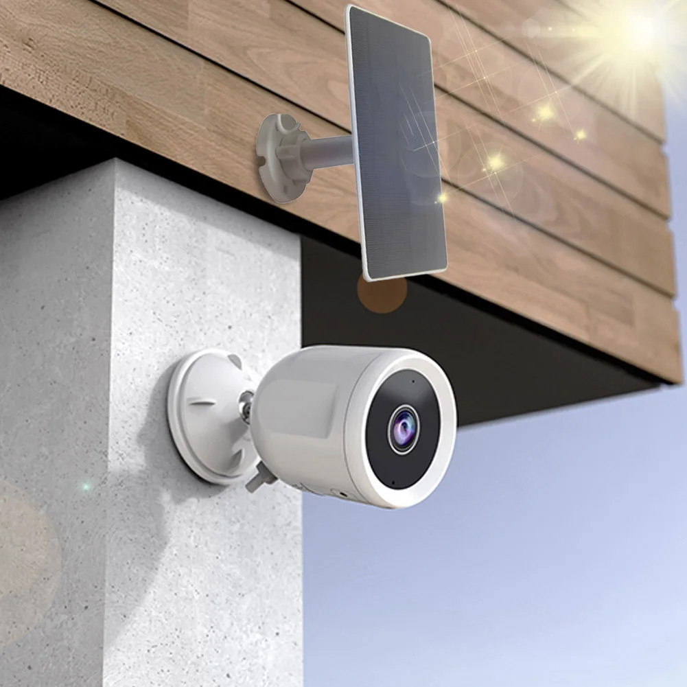 12W Security Camera Solar Panel 360°Adjustable Mounting USB Solar Panel Camera Solar Panel Charger for Small Home Light System