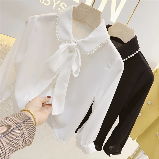 Girls Fashion Chiffon Blouse Shirt Long Sleeve Autumn Spring Tops Children  Outfits Solid Shirt for Kids Girl Casual Clothing3 7y|Blouses u0026 Shirts| -  AliExpress