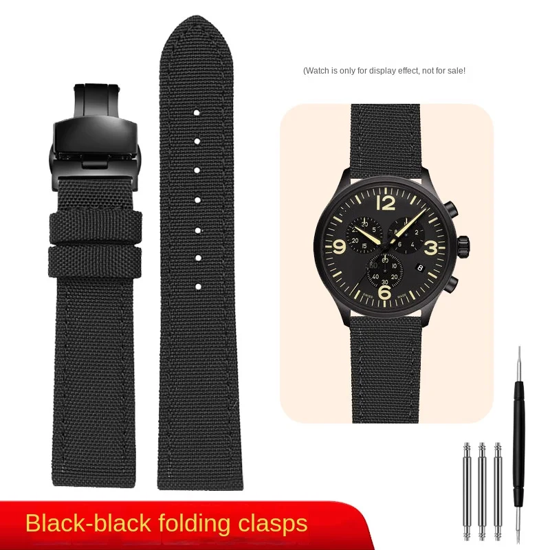 Versatile Nylon Leather Waterproof Canvas Wristband