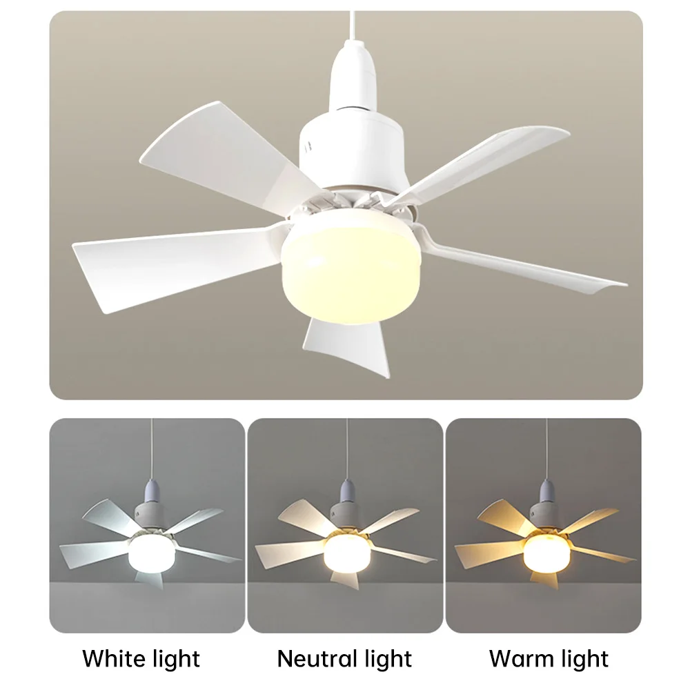 LED Ceiling Fan Lamp E27 Base Wireless Remote Control 3-Mode Dimmable Timing for Bedroom Living Room Kitchen Balcony ceiling fan led ceiling fan lights led fan light