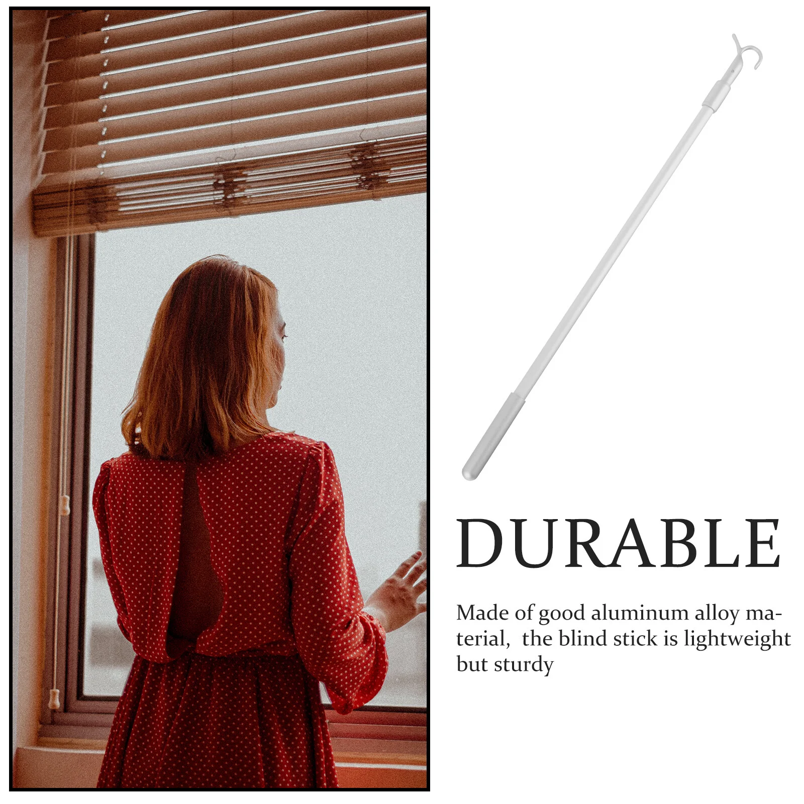 Window Rod Home Blinds Shutter Windows Venetian Vertical Telescopic Stick Curtain Parts Tilt Wands Aluminum Alloy Office