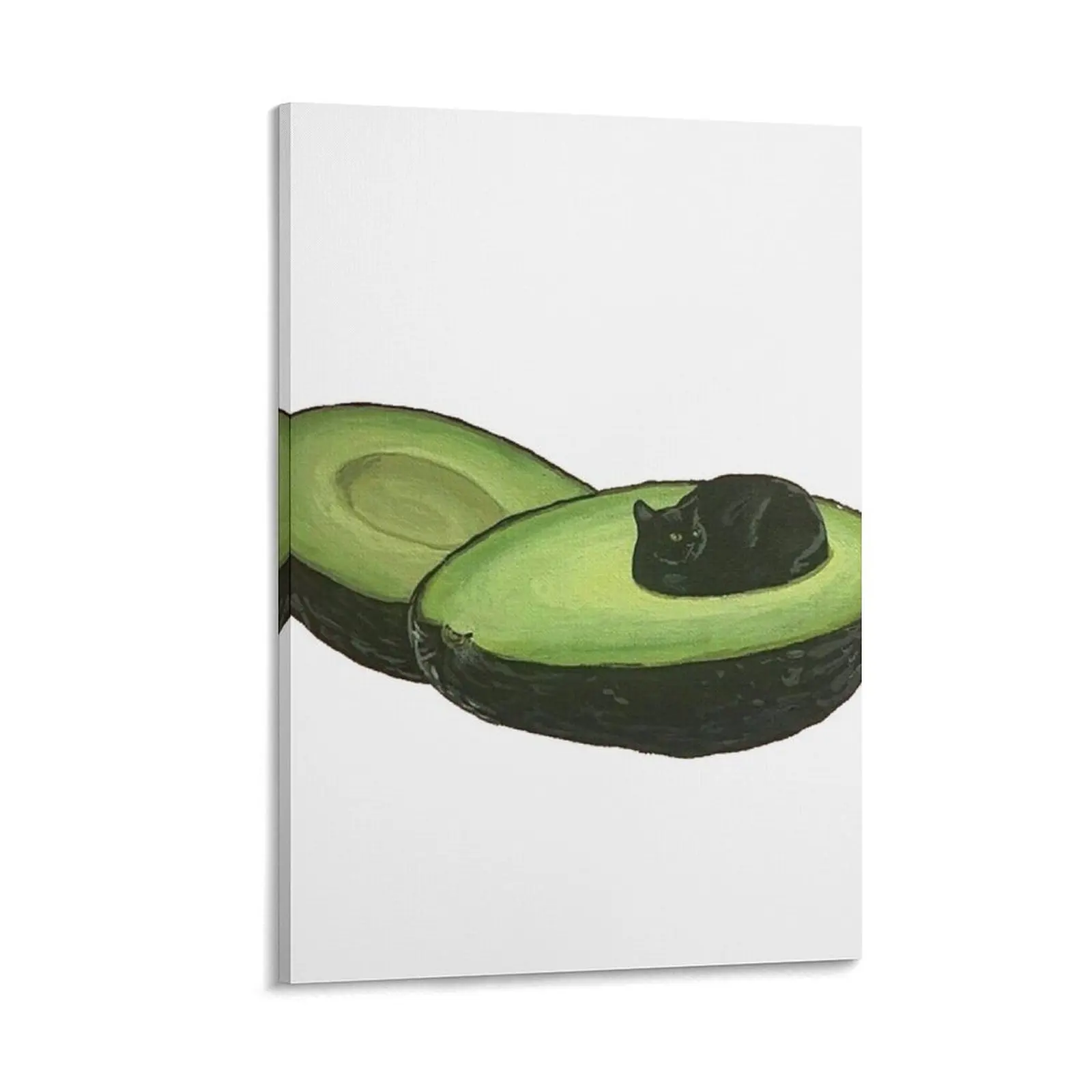 

Avocado Cat Canvas Painting posters for room house decoration room decorations aesthetic