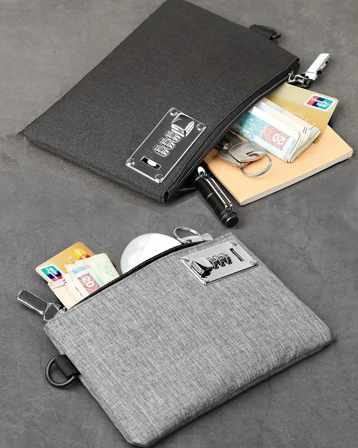 Gebwolf Lockable Money Bag-Securely Store Cash, Passports, and Credit Cards with this Multi-Function Bag