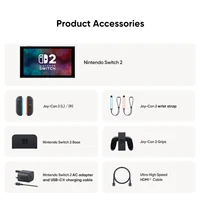 Мировая премьера Nintendo Switch 2, экран 7,9 дюйма, ручка Joy-Con, улучшенная аудиорегулируемая консоль, в комплект входит Mario Kart World — изображение 6