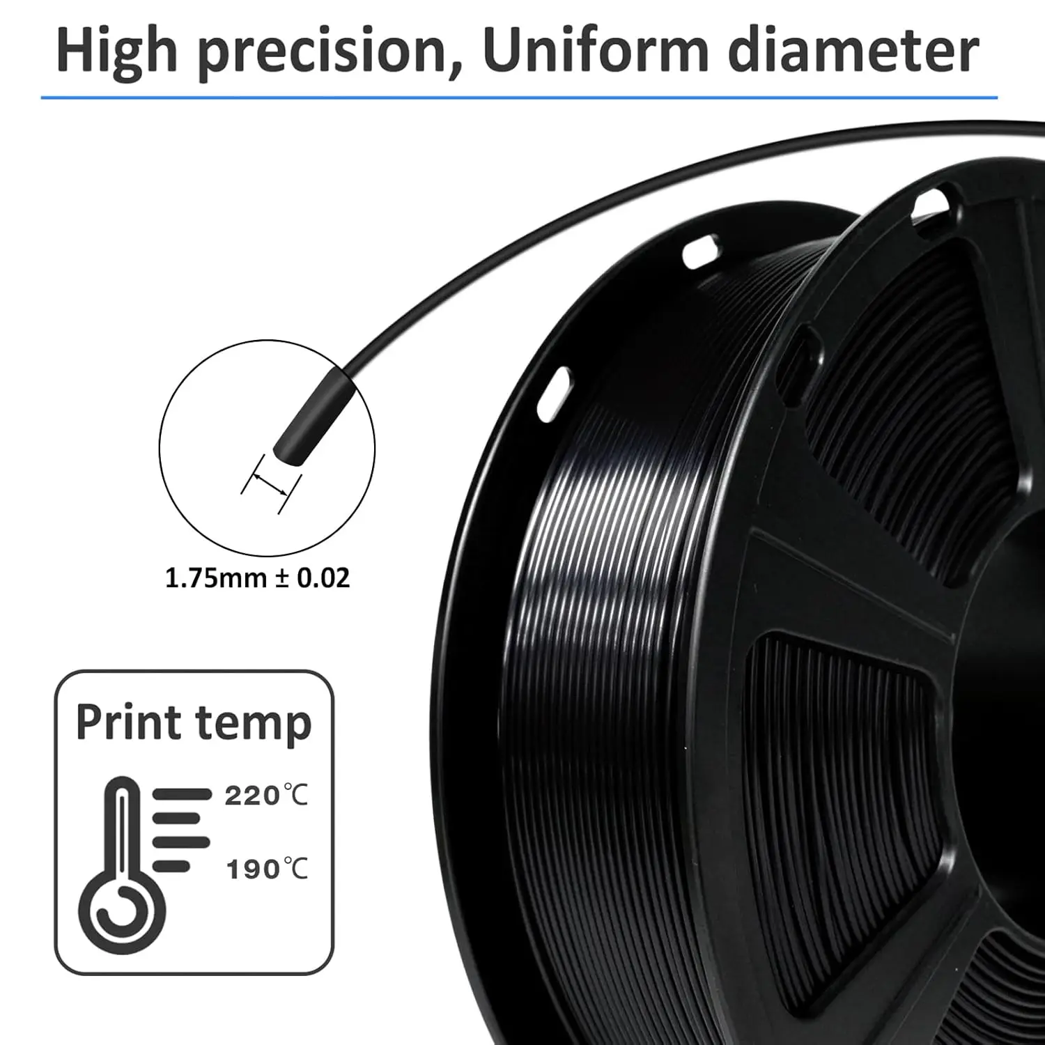 실크 PLA 3D 프린터 필라멘트 1.75mm 250g 0.55 LBS 스풀 3D 프린팅 재료 광택이 나는 실키 샤이니 메탈릭 메탈 PLA 필라멘트