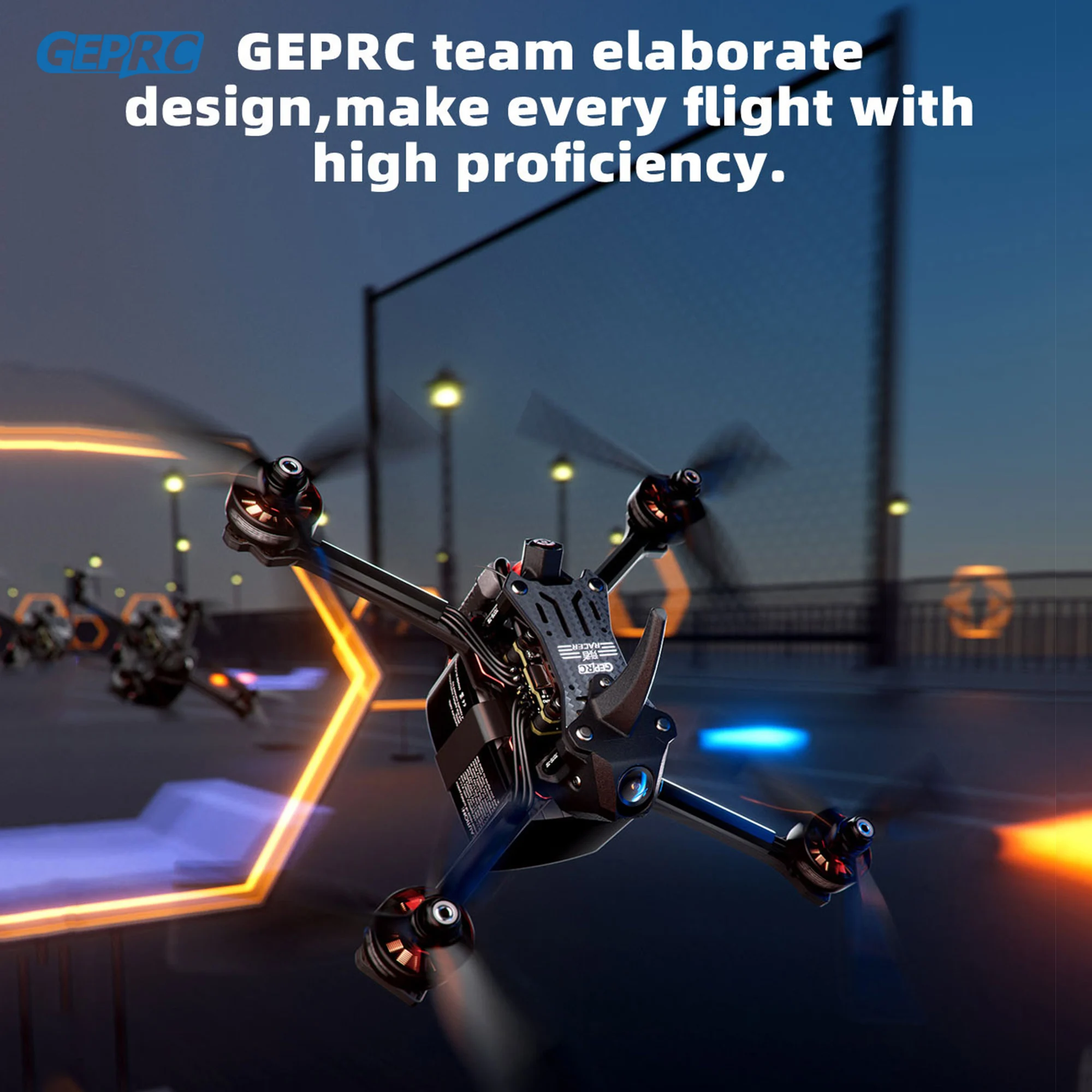 GEPRC Racer FPV Racing Drone TAKER F722 E55A Stack SPEEDX2 2207 TMOTOR F60PROV Drone Kit VTX Light Fast Freestyle RC Quadcopter 3