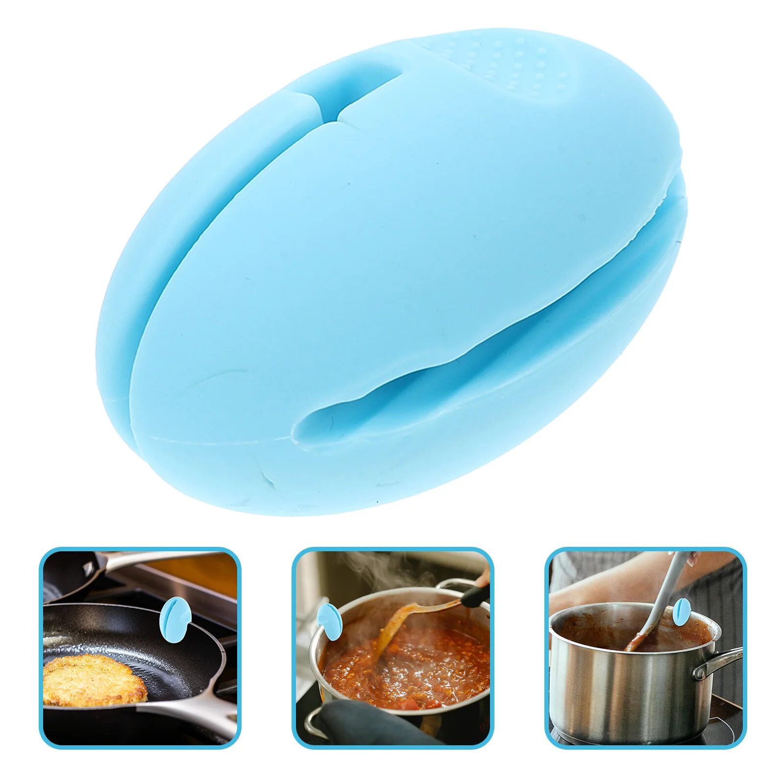 Bracket Thermometer Clip Kitchen Utensil Holder Silica Gel Temperature Probe Pot